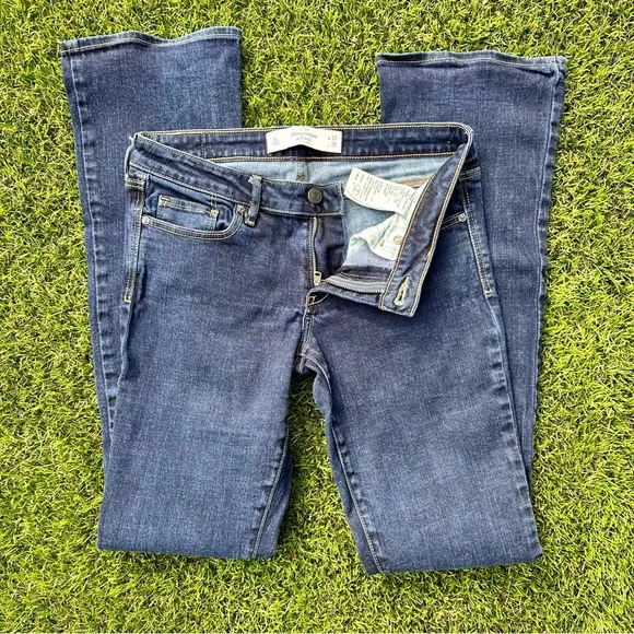 Abercrombie & Fitch Dark Denim Boot Cut Jeans - Picture 2 of 4